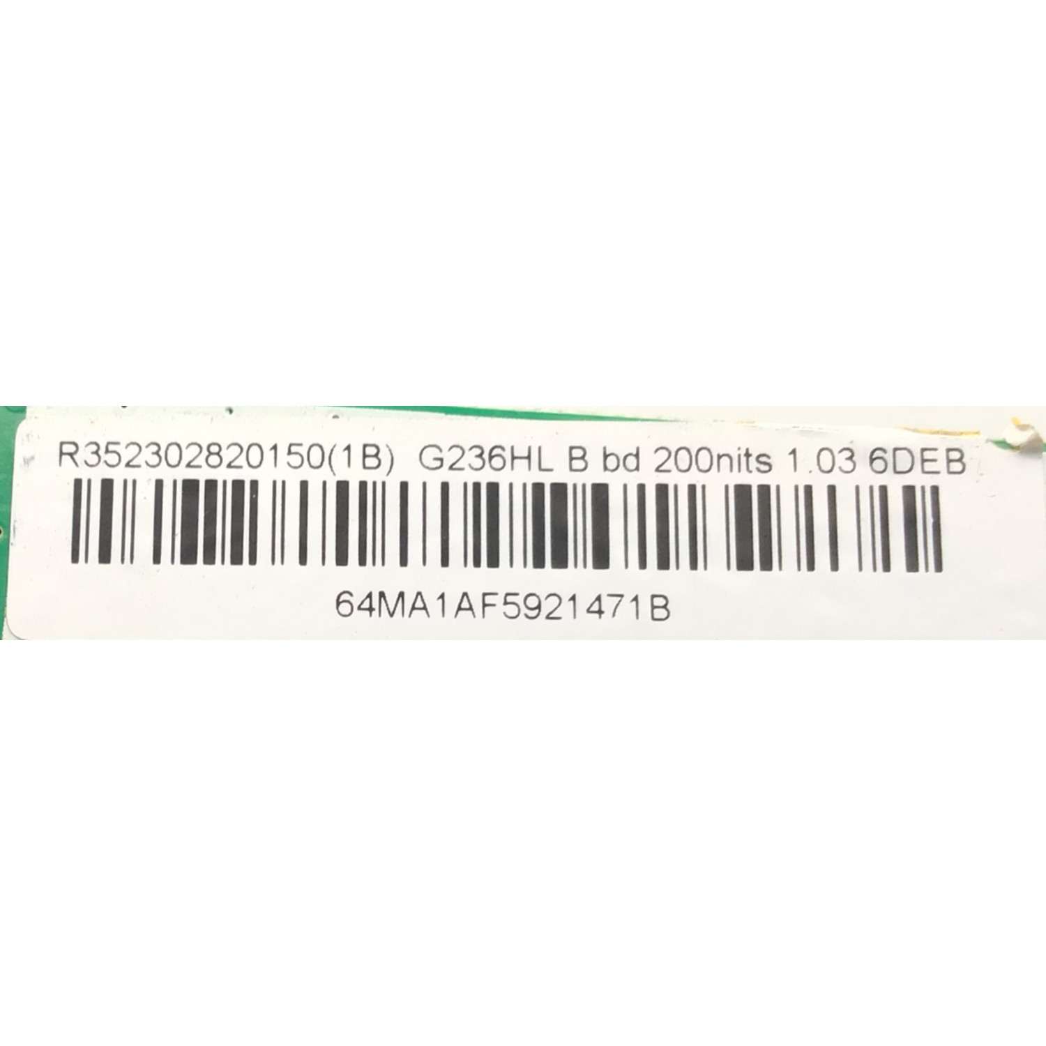 MAIN PARA MONITOR ACER / NUMERO DE PARTE 3523-0282-0150 / 0171-2271-4721 / 352302820150(1B) / PANEL LM230WF5-TBQ1 / MODELO G236HL - Imagen 2